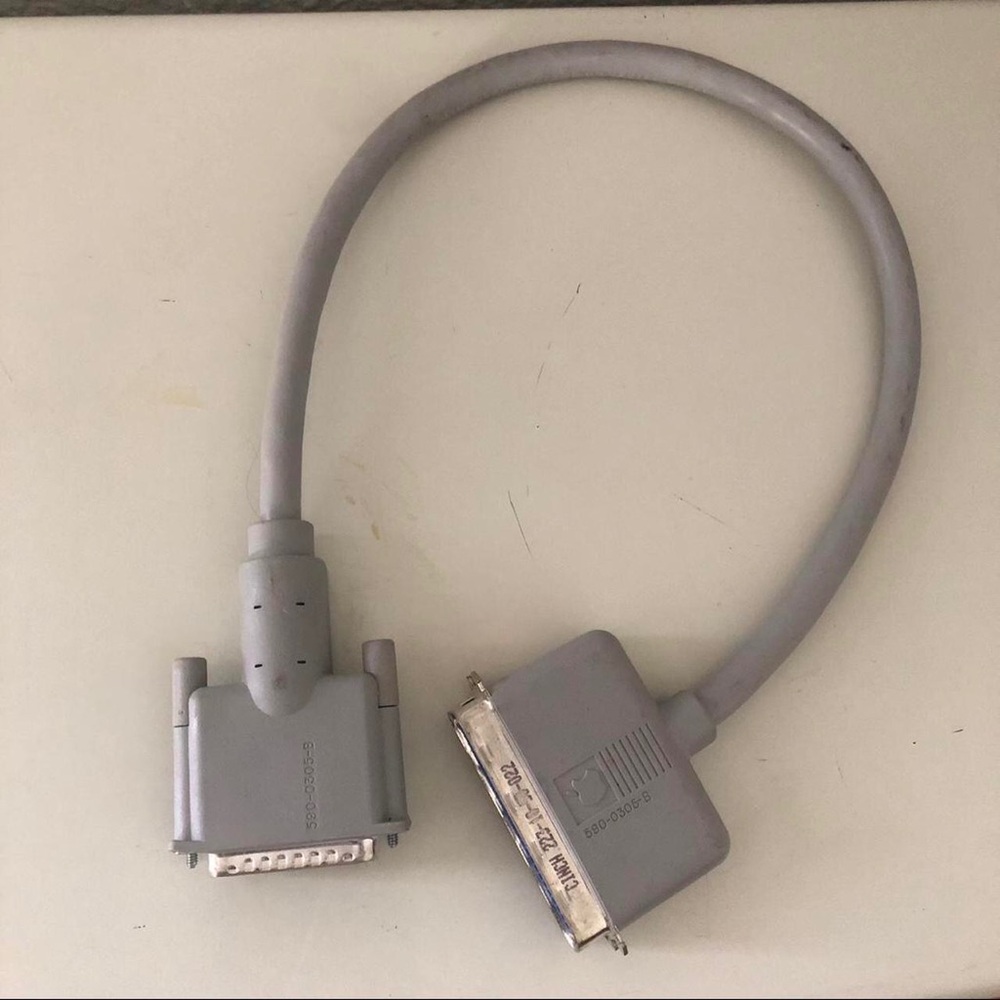 OEM Apple System to SCSI 25 to 50 Pin Cable Vintage Macintosh 590-0305-B